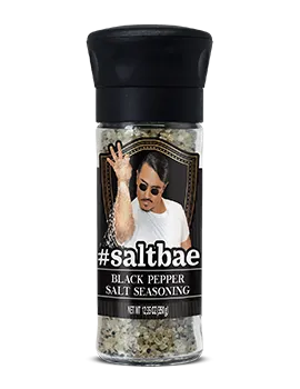 SALTBAE BLACK PEPPER SALT SEASONING (100g Grinder)
