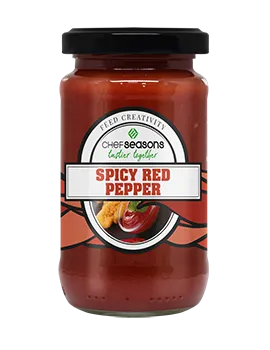 SPICY RED PEPPER TOMATO SAUCE (190g Glass Jar)